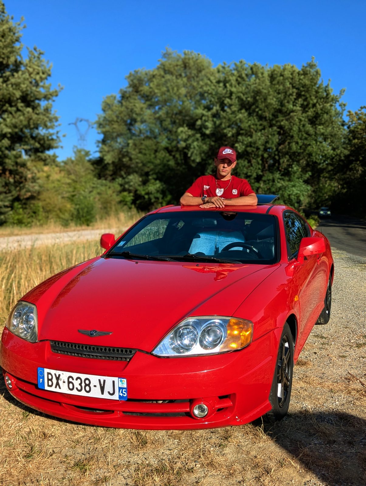 Hyundai Coupé FX rouge, détail
