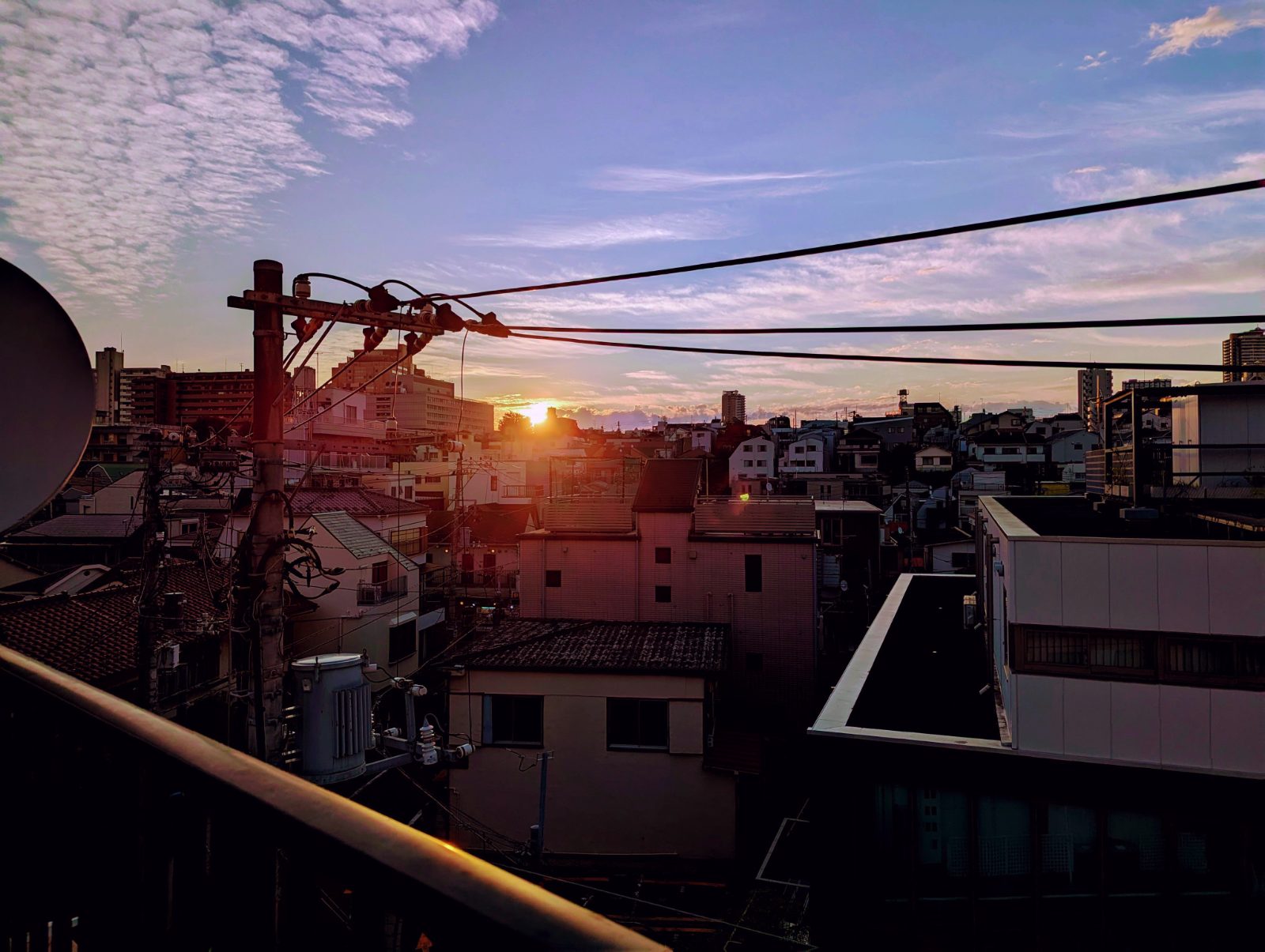 Tokyo au coucher de soleil